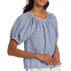 Doen June top in Blue Gingham XS